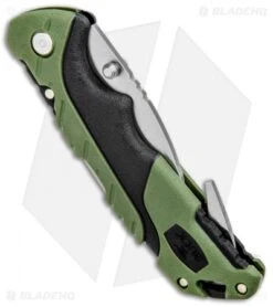 Buck Knives Buck Pursuit Large Guthook Lockback Knife Green GFN (3.5" Satin) 0660GRG -Buck Knives Buck Pursuit Large Guthook LB Green GFN Satin 0660GRG BHQ 92946 jr side