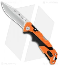 Buck Knives Buck Pursuit Pro Small Lockback Knife Orange (3.75" Satin S35VN) 0661ORS