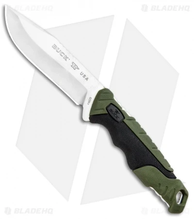 Buck Knives Buck Pursuit Small Fixed Blade Knife Green GFN (3.75" Satin) 0658GRS 3 Buck Knives Buck Pursuit Small Fixed Blade Knife Green GFN (3.75" Satin) 0658GRS