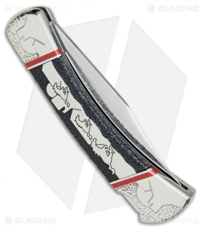 Buck Knives Buck Running Free L.E. Lockback Knife Black Jet Jasper (3.75" Mirror) 110YISLE1 5 Buck Knives Buck Running Free L.E. Lockback Knife Black Jet Jasper (3.75" Mirror) 110YISLE1 - Image 3