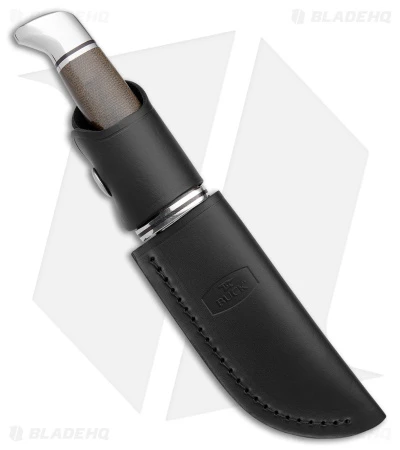 Buck Knives Buck Skinner Pro Green Canvas Micarta W/ Sheath (4" S35VN Satin) 5 Buck Knives Buck Skinner Pro Green Canvas Micarta W/ Sheath (4" S35VN Satin) - Image 3