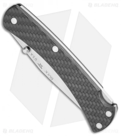 Buck Knives Buck Slim Lockback Knife Carbon Fiber (3.75" Satin) 0110CFSLE-B 4 Buck Knives Buck Slim Lockback Knife Carbon Fiber (3.75" Satin) 0110CFSLE-B - Image 2