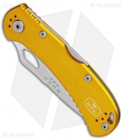 Buck Knives Buck SpitFire Lockback Knife Yellow (3.25" Satin) 0722WYS1 4 Buck Knives Buck SpitFire Lockback Knife Yellow (3.25" Satin) 0722WYS1 - Image 2