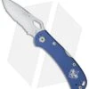 Buck Knives Buck SpitFire BSA Lockback Knife Blue (3.25" Satin Serr) -Buck Knives Buck Spitfire BSA Blue Serr BHQ 74160 jr