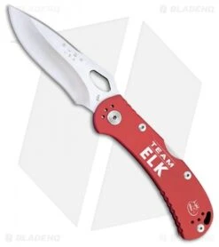 Buck Knives Buck SpitFire RMEF Lockback Knife Red (3.25" Satin) 0722ORDSRMEF