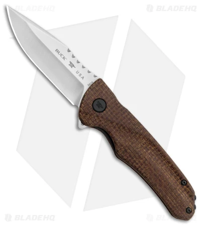 Buck Knives Buck Sprint Classic Pro Liner Lock Knife Burlap Micarta (3" Satin) 0841BRS1 3 Buck Knives Buck Sprint Classic Pro Liner Lock Knife Burlap Micarta (3" Satin) 0841BRS1