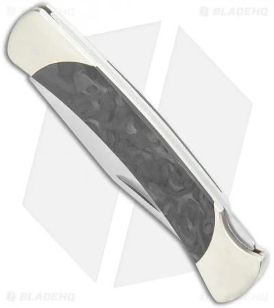 Buck Knives Buck The 55 Lockback Knife Marble CF/Nickel Silver (2.375" Satin S30V) 4 Buck Knives Buck The 55 Lockback Knife Marble CF/Nickel Silver (2.375" Satin S30V) - Image 2