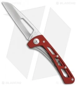 Buck Knives Buck Vertex Frame Lock Knife Red Aluminum (3" Satin) 0418RDS-B