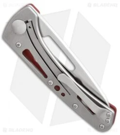 Buck Knives Buck Vertex Frame Lock Knife Red Aluminum (3" Satin) 0418RDS-B -Buck Knives Buck Vertex red aluminum satin 0418RDS B BHQ 66592 er side