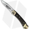 Buck Knives Yellowhorse Custom Buck 110 Chief Lockback Knife Ebony Wood (3.8" Satin) -Buck Knives Yellowhorse Custom Buck 110 LB Chief BHQ 145013 jr