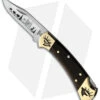 Buck Knives Yellowhorse Custom Buck 112 Elk Lockback Knife Ebony Wood (3" Satin) -Buck Knives Yellowhorse Custom Buck 112 Elk BHQ 142572 jr