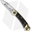 Buck Knives Yellowhorse Custom Buck 112 Sea Turtle Lockback Knife Ebony Wood (3" Satin) -Buck Knives Yellowhorse Custom Buck 112 Sea Turtle BHQ 137375 jr
