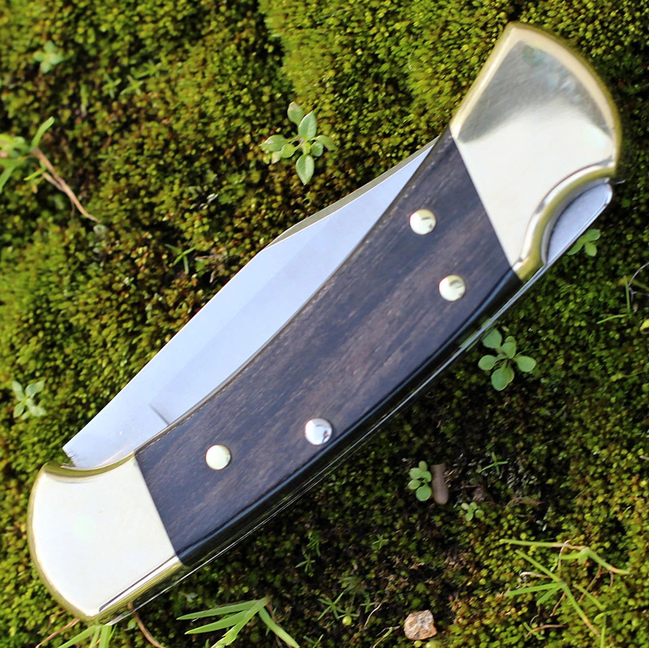 Buck Knives Buck 112 Ranger - Ebony Hardwood W/Blk Leather (3" 420HC Satin) 0112BRS-B 5 Buck Knives Buck 112 Ranger - Ebony Hardwood W/Blk Leather (3" 420HC Satin) 0112BRS-B - Image 3