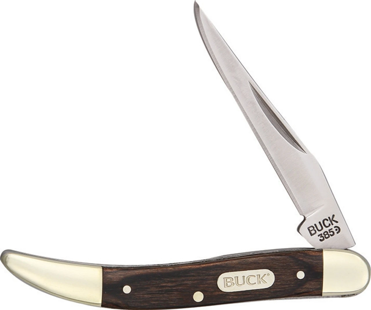 Buck Knives Buck 385BRS Toothpick, 2.25" 420J2 Plain Blade, Woodgrain Handle 3 Buck Knives Buck 385BRS Toothpick, 2.25" 420J2 Plain Blade, Woodgrain Handle
