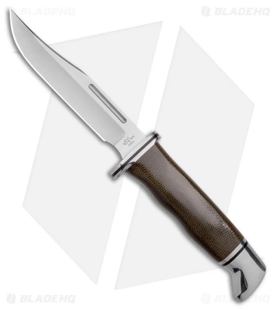 Buck Knives Buck 117 Brahma Pro Fixed Blade Knife Green Micarta (4.5" Satin) 0117GRS-B 3 Buck Knives Buck 117 Brahma Pro Fixed Blade Knife Green Micarta (4.5" Satin) 0117GRS-B