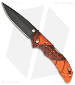 Buck Knives Buck Bantam BBW Lockback Knife Orange Camo (2.75" Black)