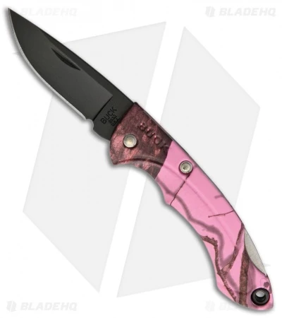 Buck Knives Buck Nano Bantam Lockback Knife Pink Camo (1.875" Black) 3 Buck Knives Buck Nano Bantam Lockback Knife Pink Camo (1.875" Black)