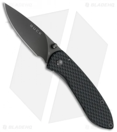 Buck Knives Buck Nobleman Frame Lock Knife Sim Carbon Fiber (2.625" Gray) 0327CFS 3 Buck Knives Buck Nobleman Frame Lock Knife Sim Carbon Fiber (2.625" Gray) 0327CFS
