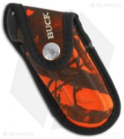 Buck Knives Buck Folding Omni Hunter 10PT Knife Mossy Oak Blaze Camo (3" Plain) 0395CMS9 -Buck Knives buck omni hunter 0395cms9 b orange camo folder plain sheath