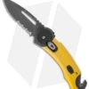Buck Knives Buck Redpoint Rescue Yellow Folding Knife (2.75" Gray Serr) 0753YWX-B -Buck Knives buck redpoint rescue 0753ywx b yellow
