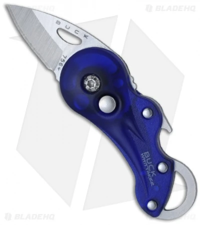 Buck Knives Buck Transport Blue Folding Key Chain Pocket Knife (1.25" Satin) 0756BLS-B 3 Buck Knives Buck Transport Blue Folding Key Chain Pocket Knife (1.25" Satin) 0756BLS-B