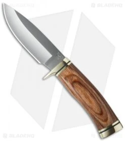 Buck Knives Buck Vanguard Fixed Blade Knife Walnut Dymondwood (4.25" Satin) 0192BRS