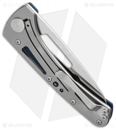 Buck Knives Buck Vertex Frame Lock Knife Blue Aluminum (3" Full Serr) 0418BLX-B 4 Buck Knives Buck Vertex Frame Lock Knife Blue Aluminum (3" Full Serr) 0418BLX-B - Image 2