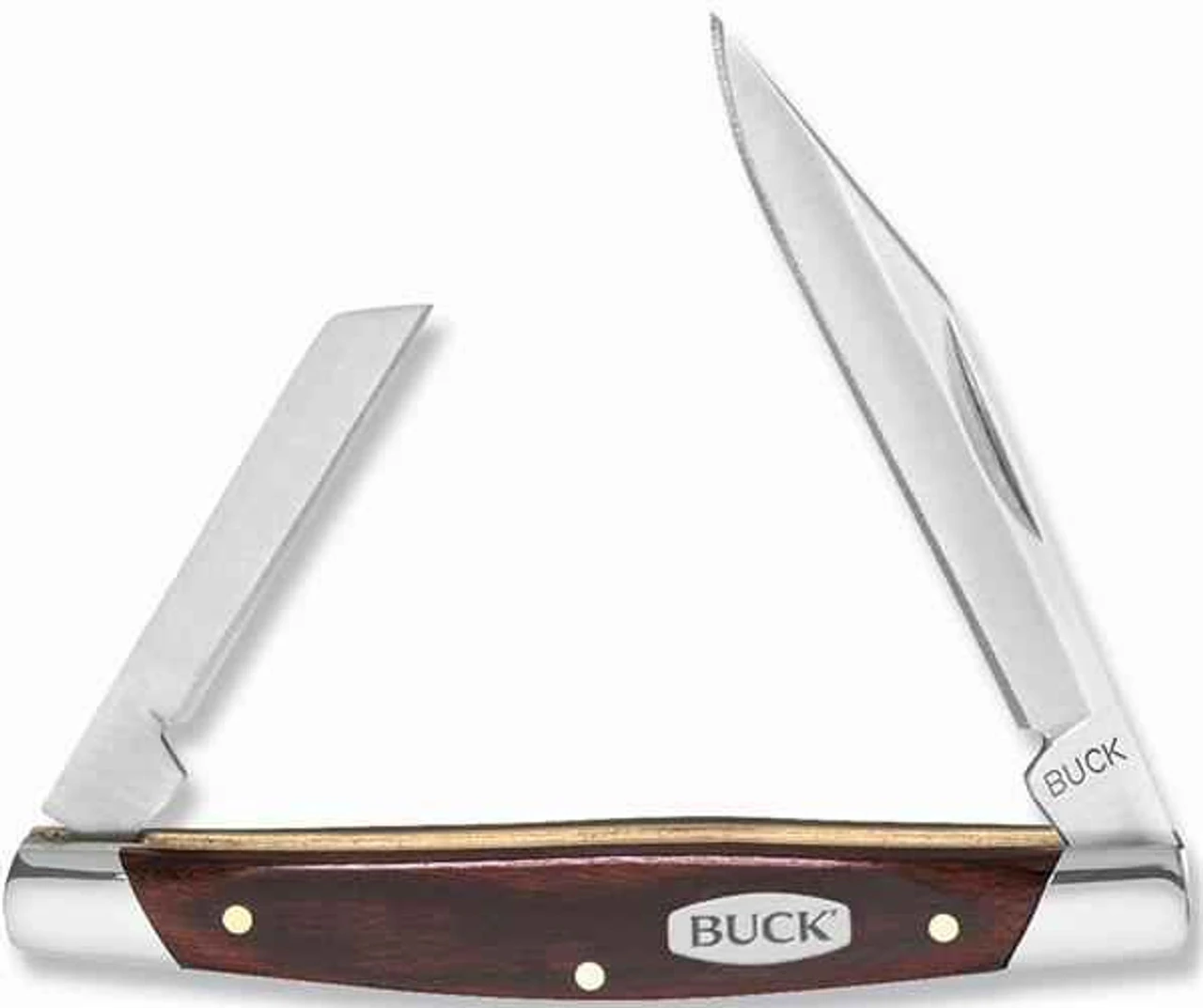 Buck Knives Buck 375BRS Deuce, 2" 420J2 Plain Blade, Woodgrain 3 Buck Knives Buck 375BRS Deuce, 2" 420J2 Plain Blade, Woodgrain