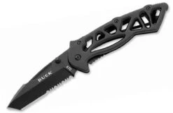 Buck Knives Buck 870BKX Bones, 3" 420HC Combo Blade, Black Coated