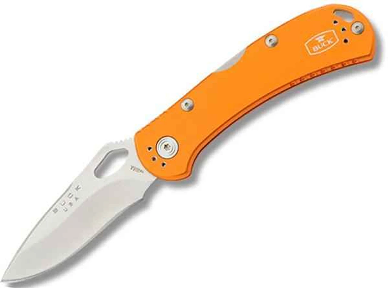 Buck Knives Buck 722ORS1 Spitfire, 3.25" 420HC Plain Blade, Orange Aluminum Handle 3 Buck Knives Buck 722ORS1 Spitfire, 3.25" 420HC Plain Blade, Orange Aluminum Handle